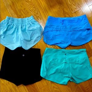 Set of 4 Lululemon Shorts
